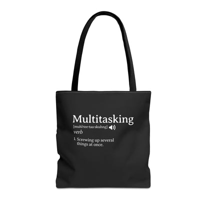 Multitasking Definition Tote Bag - The Raccoon Project