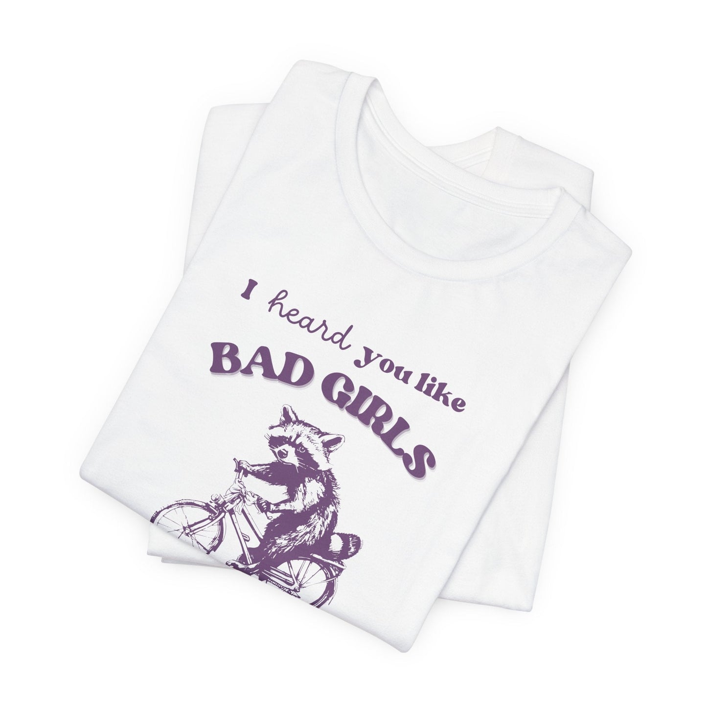 Polera Unisex Mapache Bad Girl - The Raccoon Project