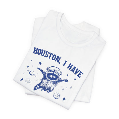 Polera Unisex Mapache Houston Problems - The Raccoon Project