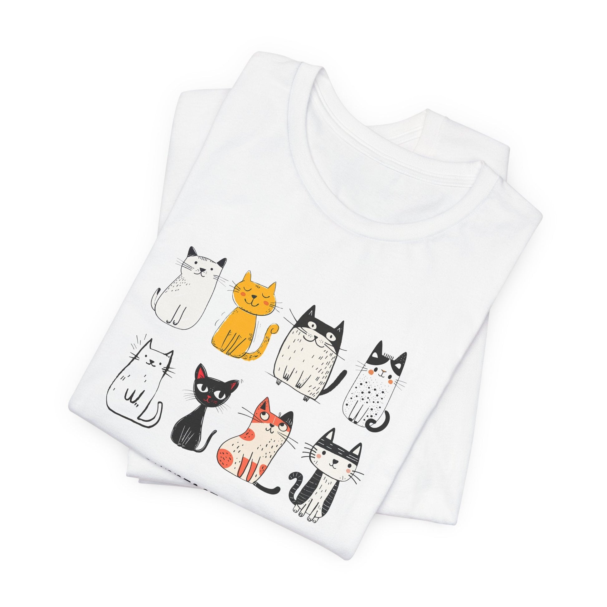 Polera Unisex Purrfect Love Cat Lover - The Raccoon Project